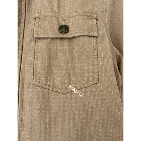 KAVU Beige Lightweight Cotton Jacket Women's S - Picture 3 of 10